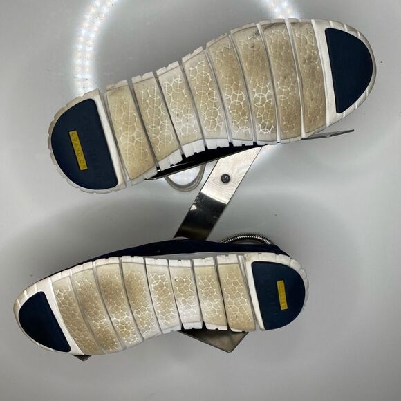 Cole Haan Zerogrand Wingtip Oxford Sneakers Womens 7,5 B Navy Blue W02696. - Picture 4 of 5